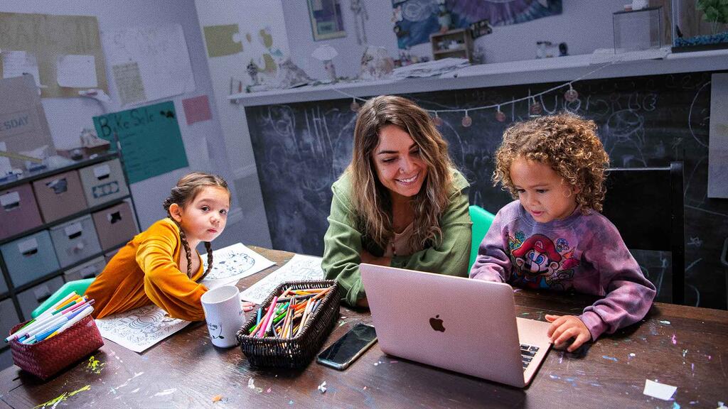 Teacher and students