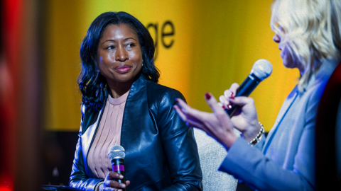 Dr. Angela Jackson speaks during the inaugural Human Potential Summit.