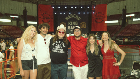 Marcus King and LAAMP students