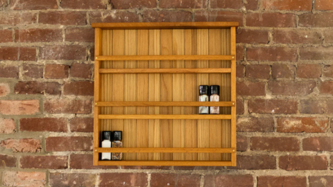 Wood Spice Rack