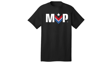 Black Tee shirt with writing on it