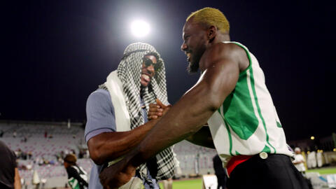 Bobby Okereke on the field.