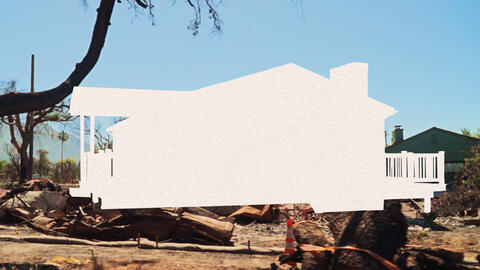 A community after a natural disaster.