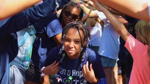 Kids at Camp Hope.