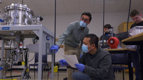 Workers at Intel's semiconductor fabrication facilities in Ohio.