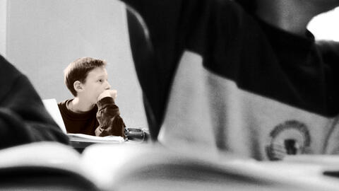 Students in a classroom.