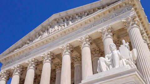 A exterior photo of the U.S. Supreme Court