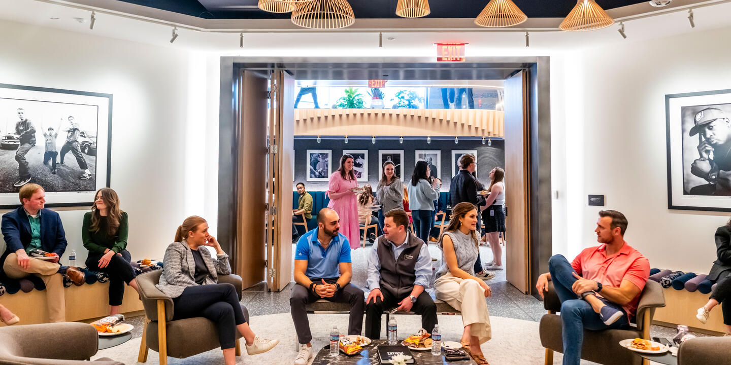 Mixed group of people at Stand Together HQ