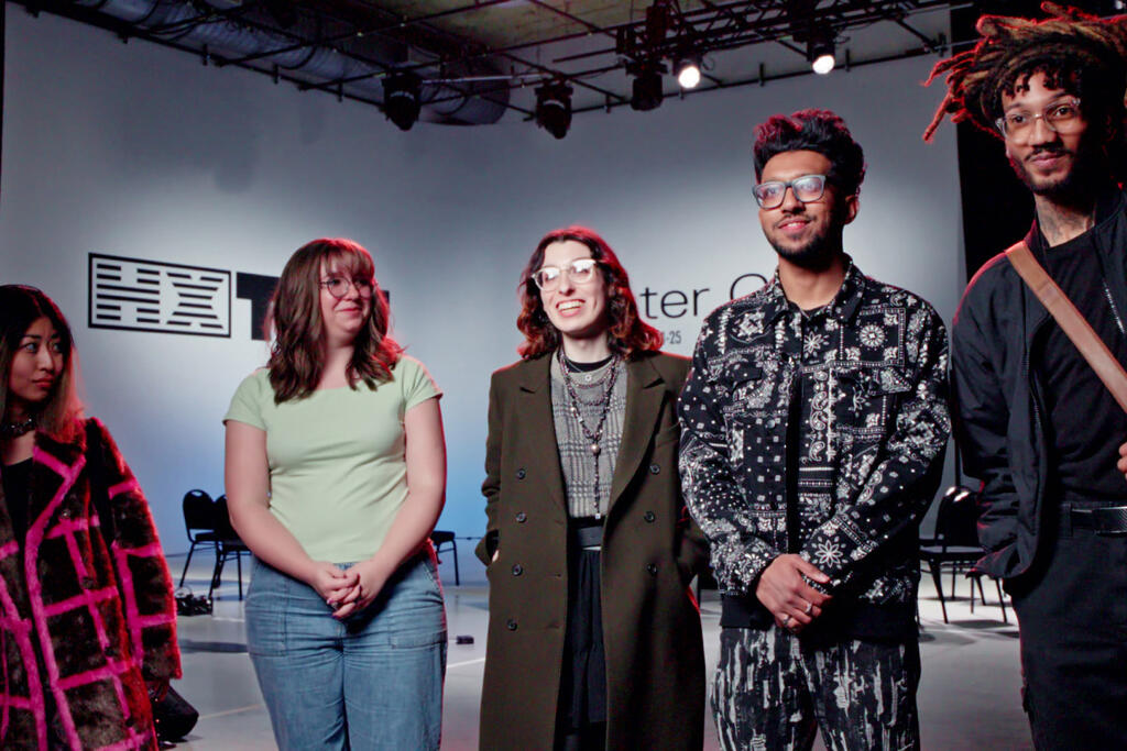 Master-class tenants debrief after their presentations.