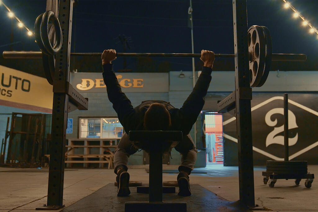 An L.A. Phoenix Community member gets in a workout.