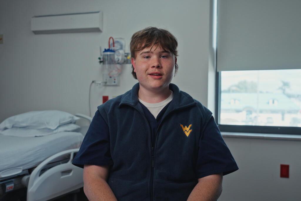 Kaden Thaxton, 19, is already working as a nurse.