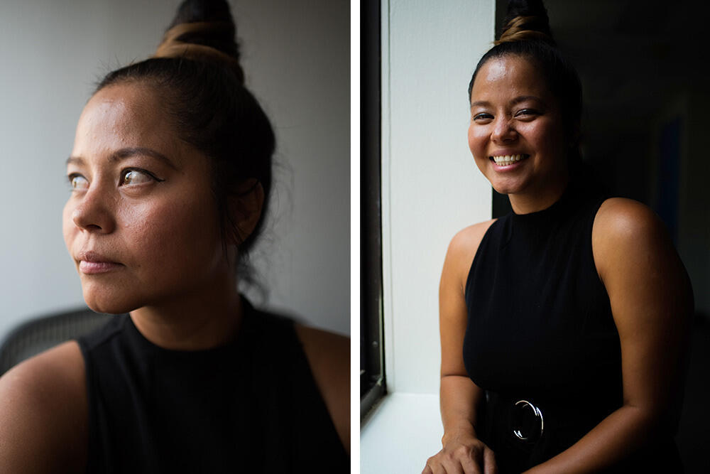 Claudia Flamenco poses for photos