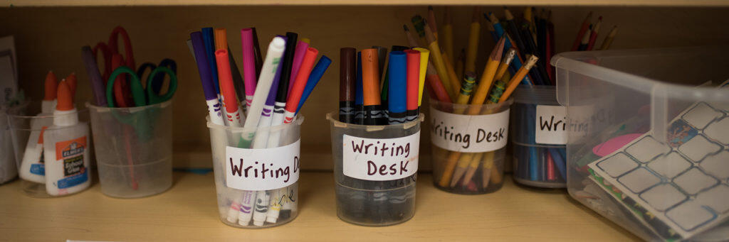 Markers and other school supplies