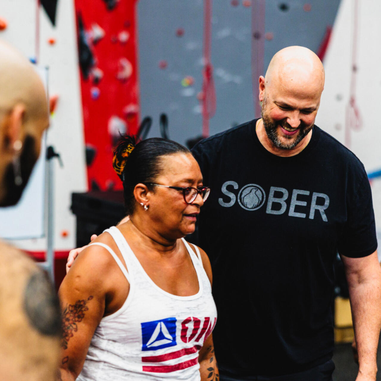 Phoenix members, along with Scott Strode, enjoy a moment together.